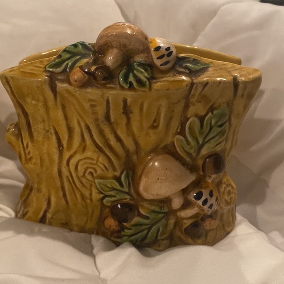 Vintage LEFTON mushroom pitcher & bowl & napkin holder.All beautiful & excellent - Picture 9 of 11